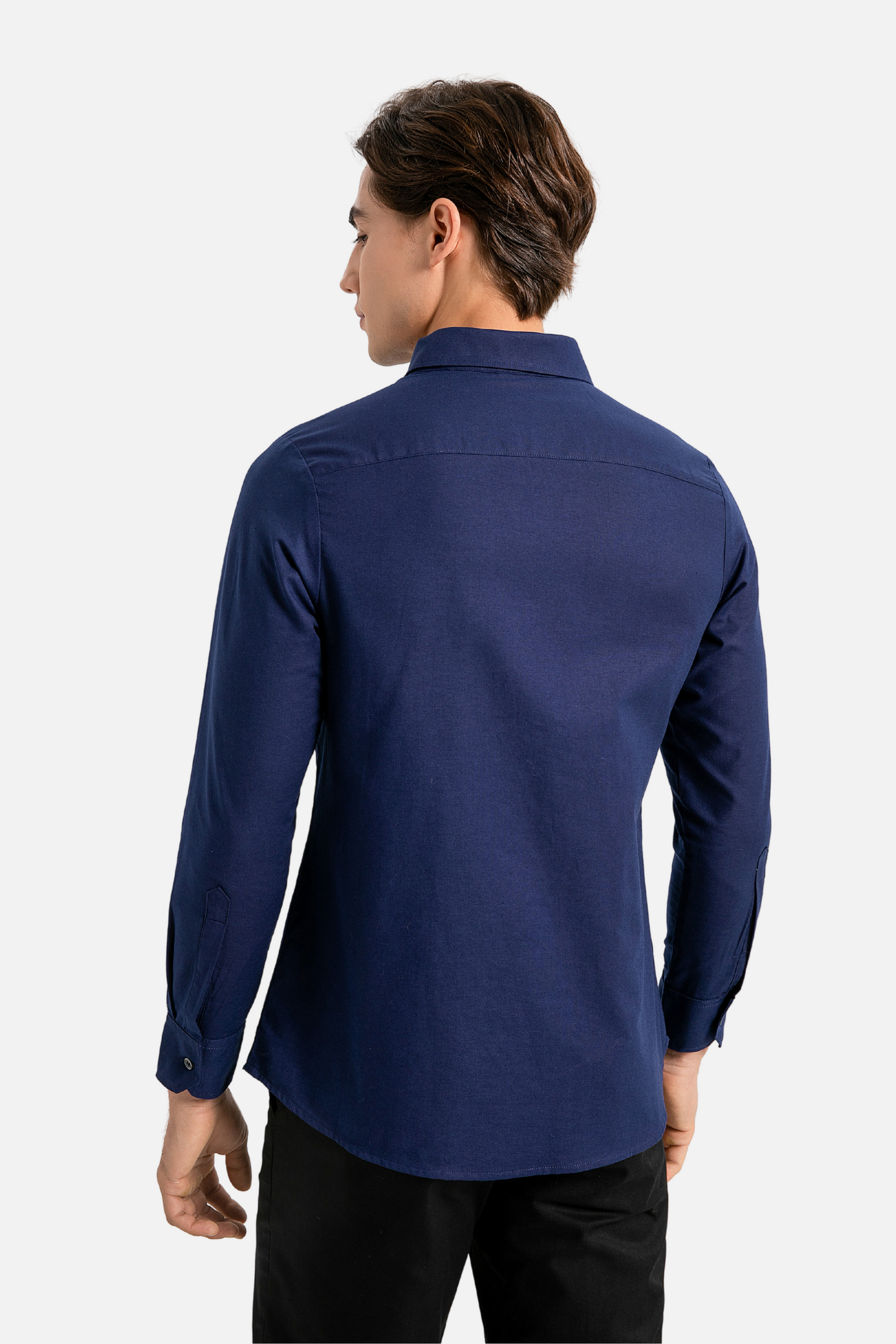 Skyler Navy Blue Shirt, Long Sleeve