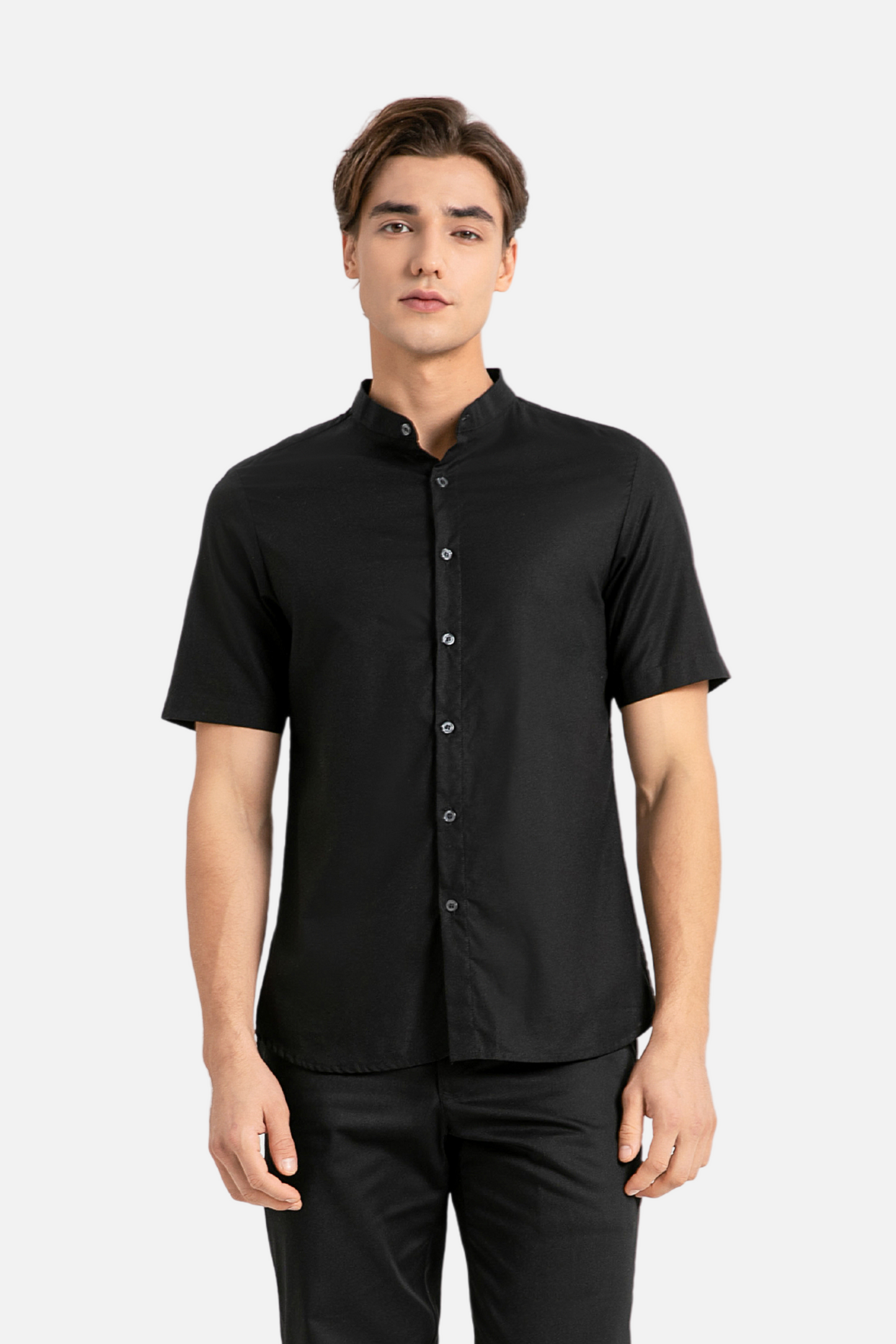 Brydan Black Shirt, Short Sleeve