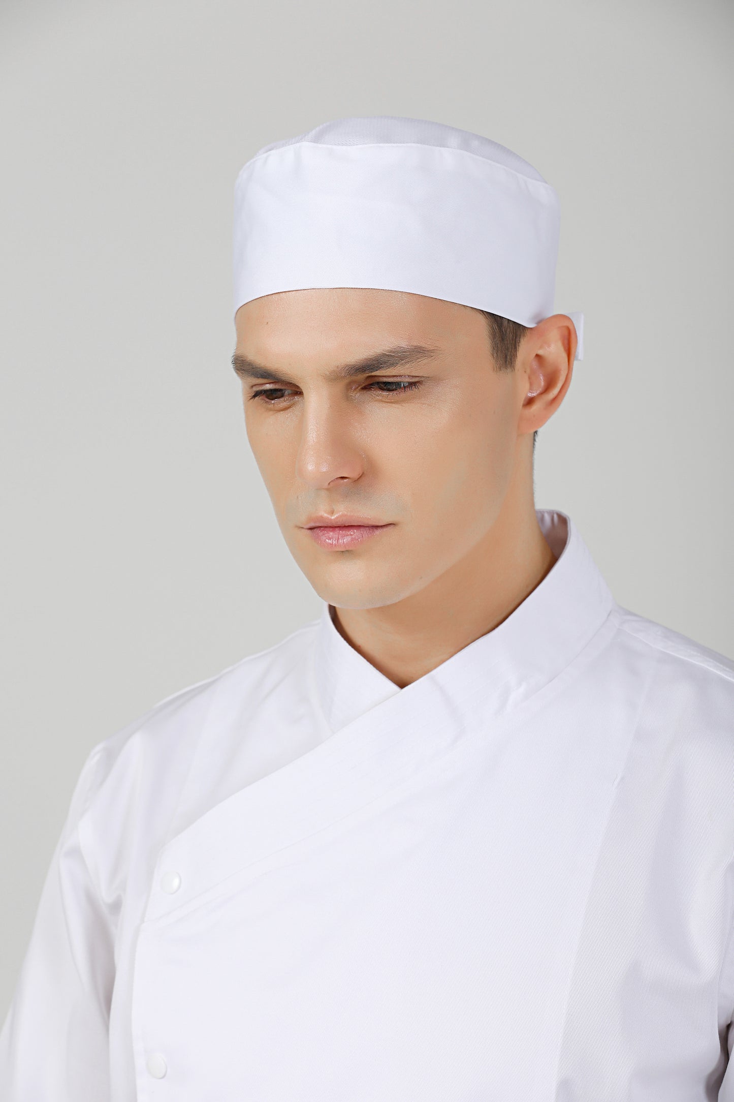 Gladiolus White Chef Beanie, Dri-fit Vent