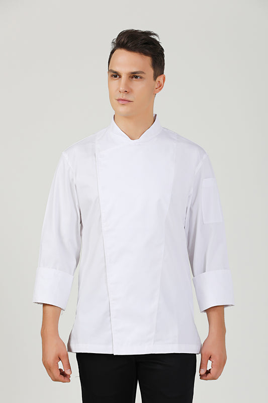 Holly White Chef Jacket, Long Sleeve