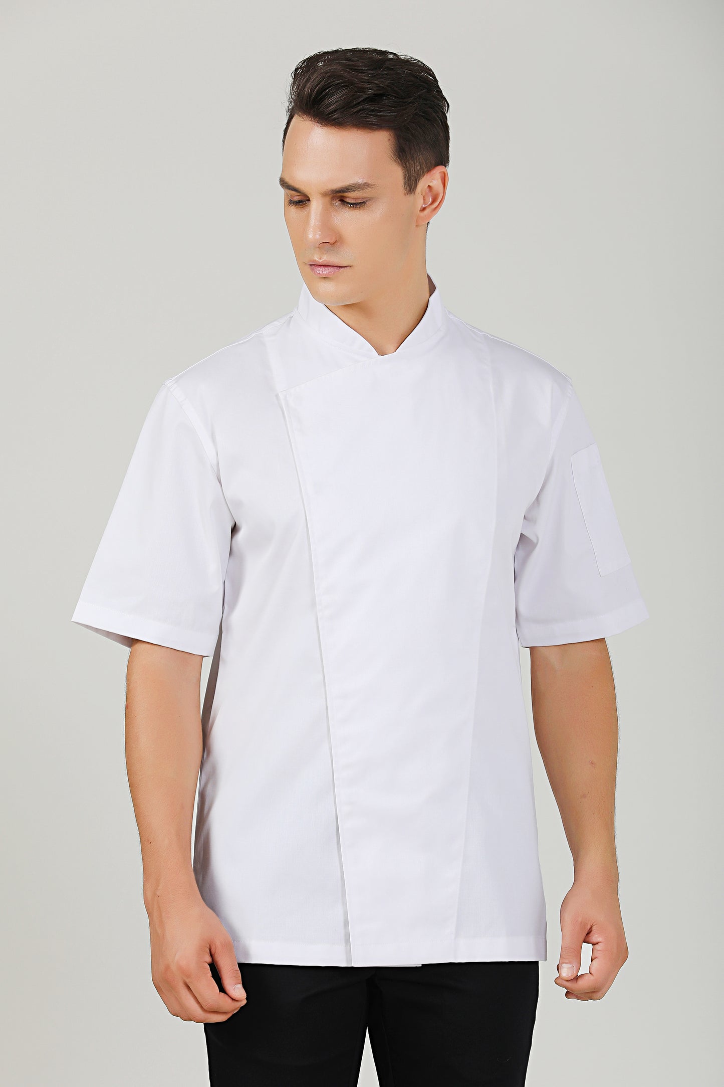 Holly White Chef Jacket, Short Sleeve