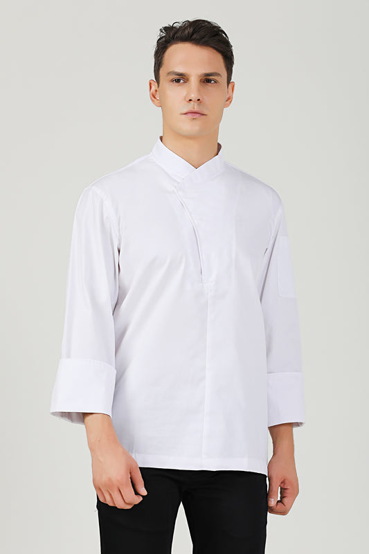Parsley White Chef Jacket, Long Sleeve