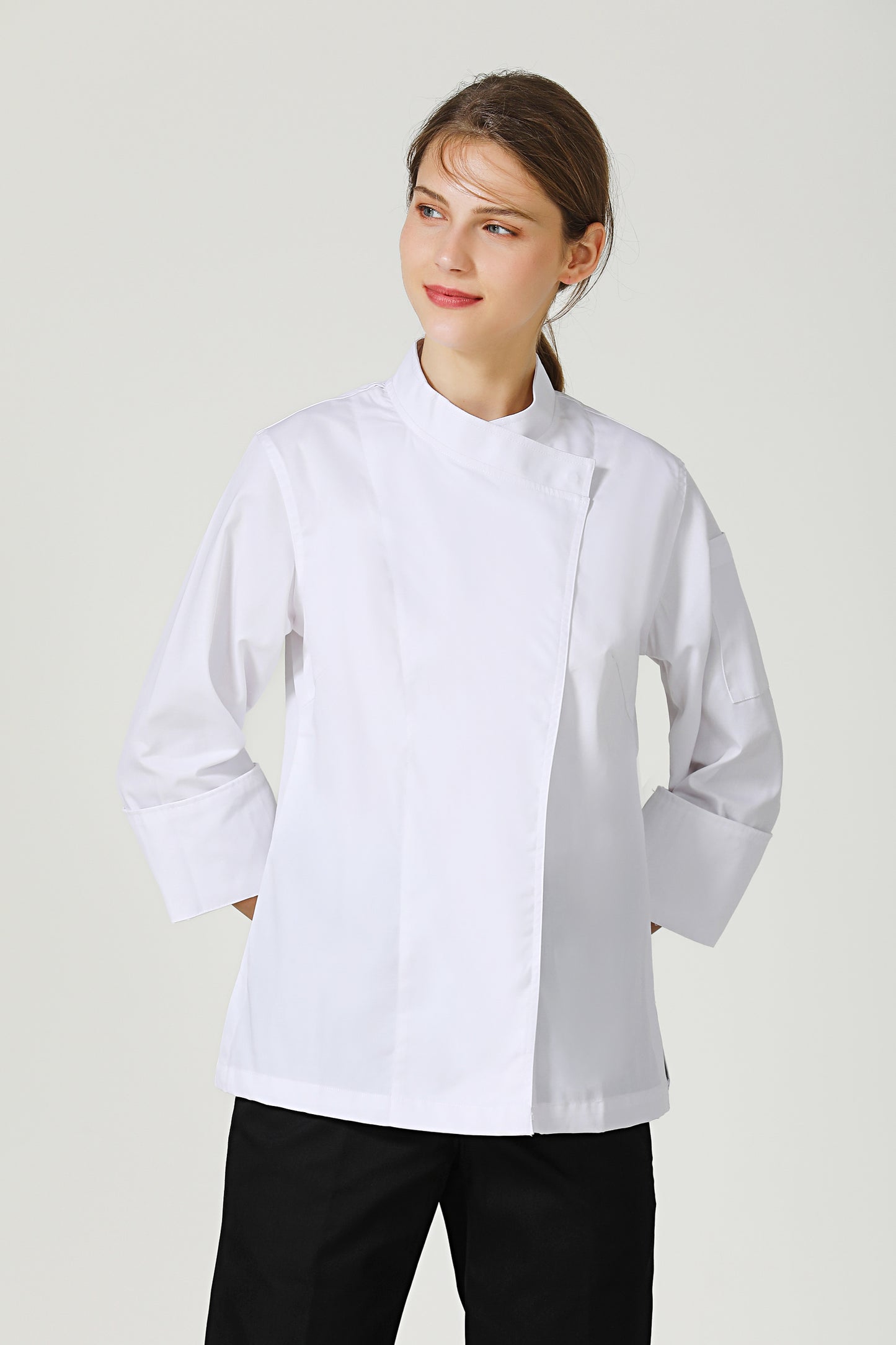 Rosemary White Chef Jacket, Long Sleeve