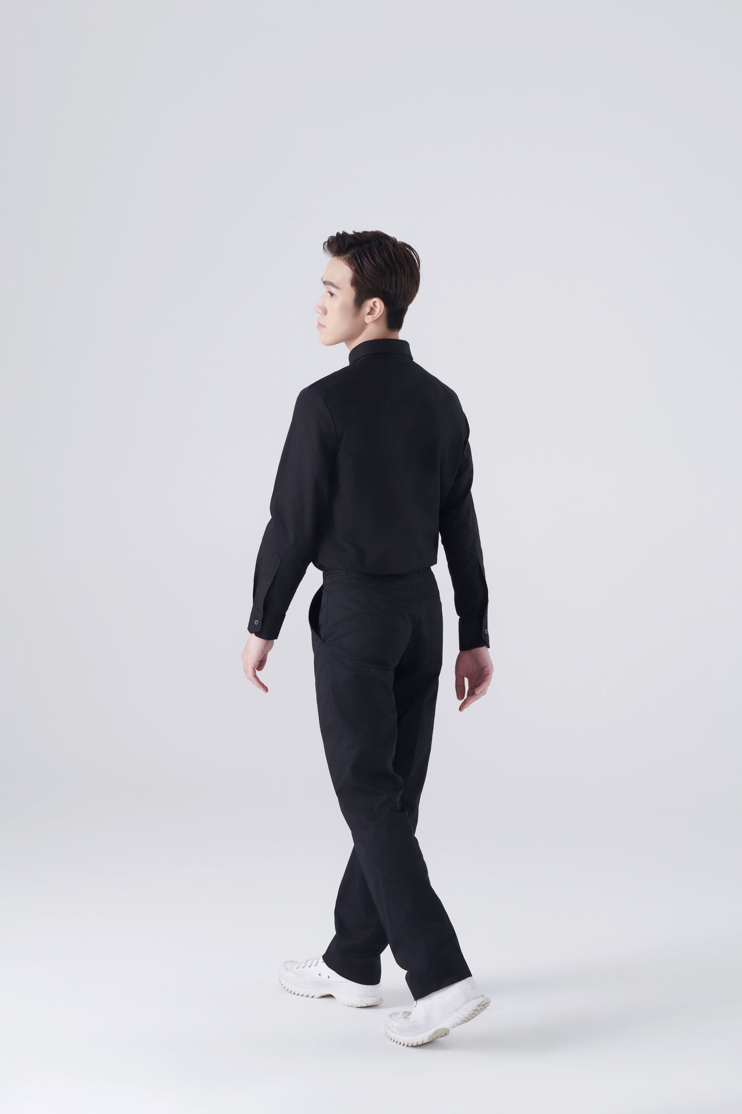 Skyler Black Shirt, Long Sleeve
