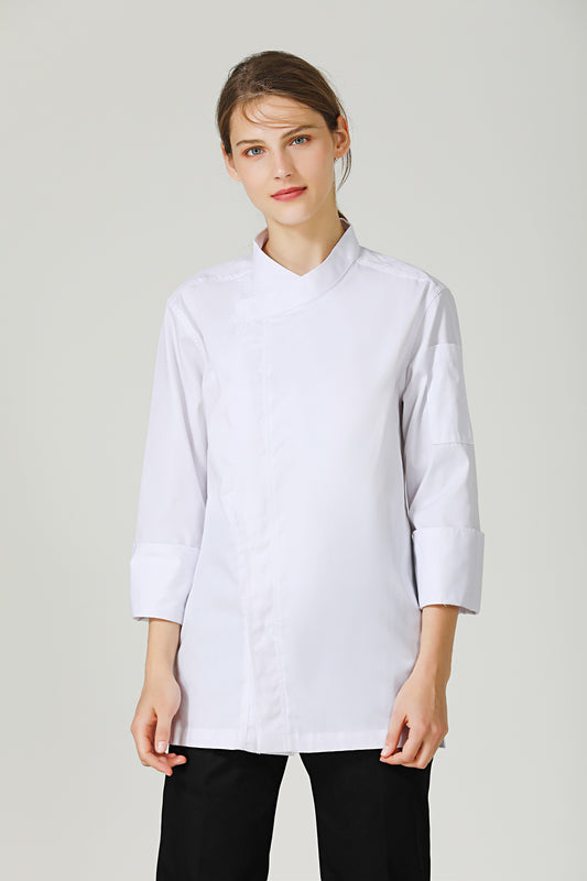 Thyme White Chef Jacket, Long Sleeve