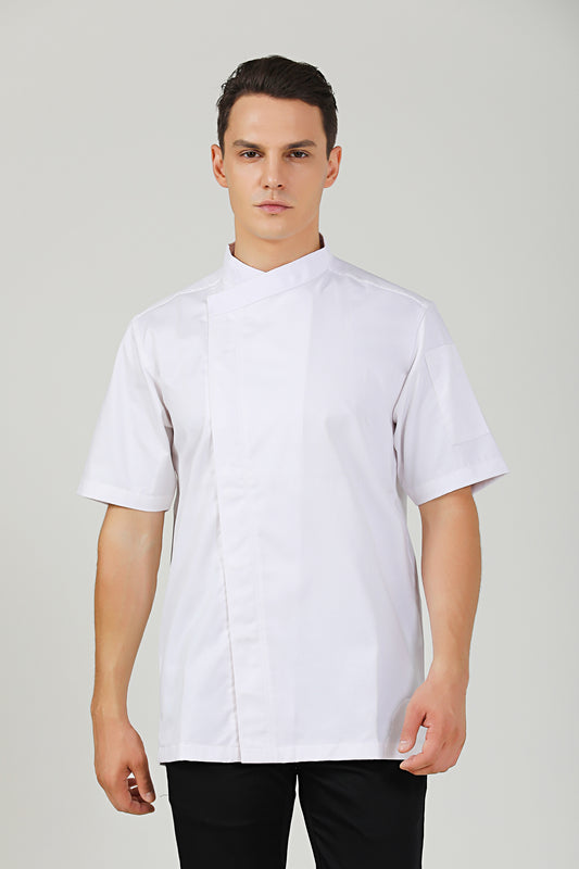 Thyme White Chef Jacket, Short Sleeve