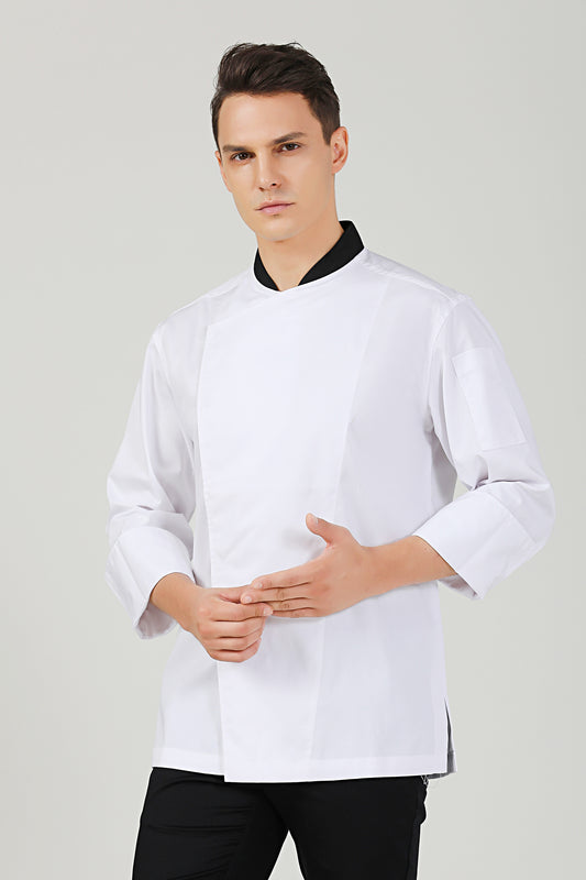 Willow White Chef Jacket, Long Sleeve