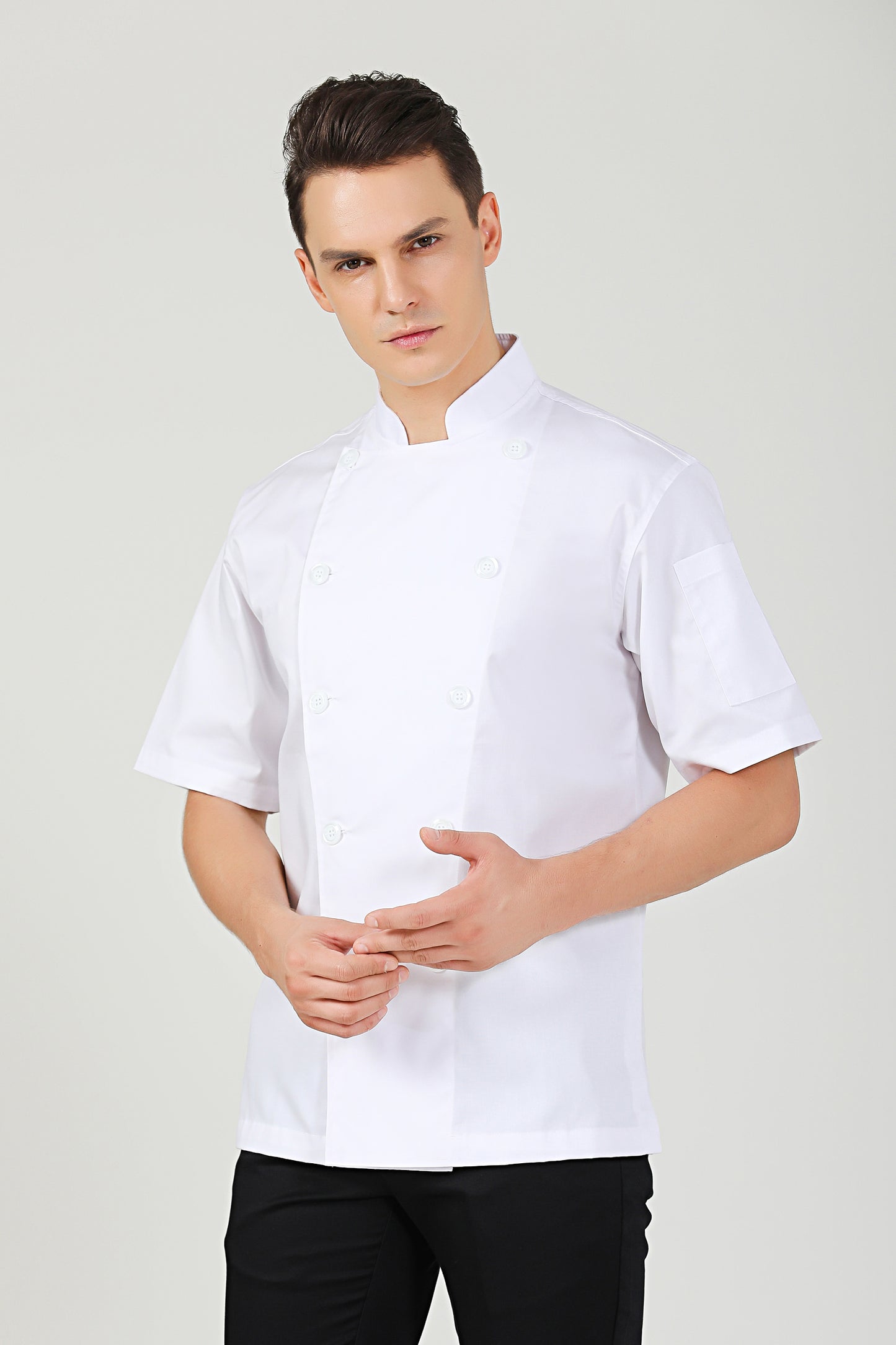 Classic White Chef Jacket, Short Sleeve
