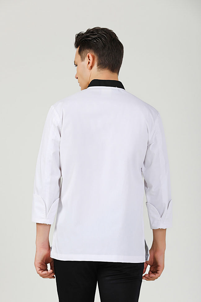 Caper White Chef Jacket Long Sleeve