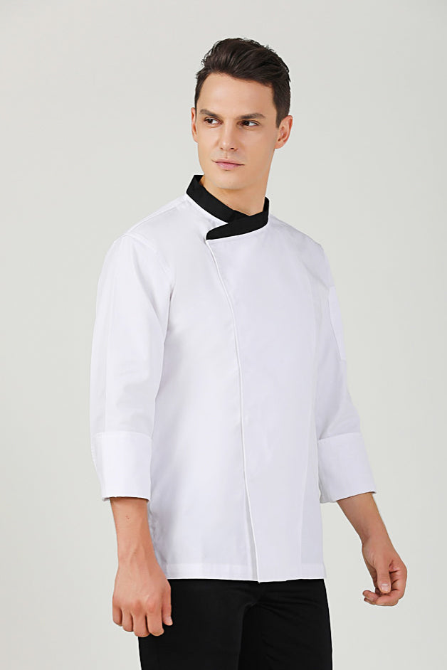 Caper White Chef Jacket Long Sleeve